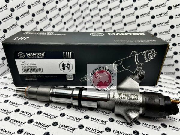 Форсунка MANTOR (аналог BOSCH) SHACMAN, WP10, Евро-4, 0445120343, 612640080031